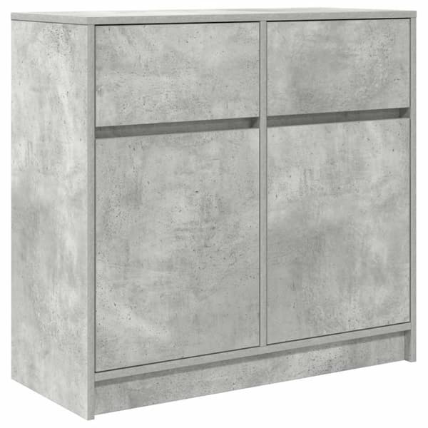 vidaXL Senkki laatikolla betoninharmaa 80x34x76 cm tekninen puu