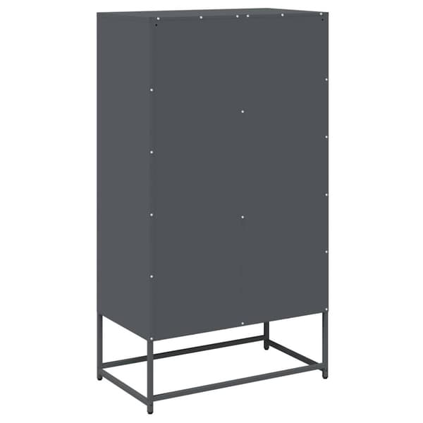 vidaXL højskab 68x39x123 cm stål antracitgrå
