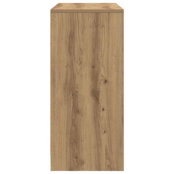 vidaXL Skjenk med skuff artisan eik 80x34x76 cm konstruert tre