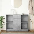 Pikkukuva 4 / 11: vidaXL Senkki laatikolla betoninharmaa 101x35x76 cm tekninen puu