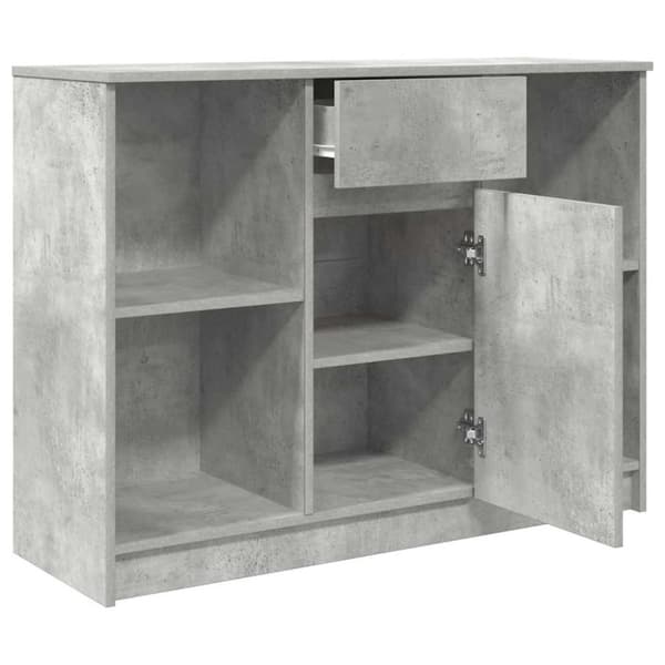 vidaXL Senkki laatikolla betoninharmaa 101x35x76 cm tekninen puu