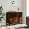 Miniatyrbilde 4 av 11: vidaXL Skjenk røkt eik 100x35x76 cm konstruert tre