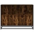 Miniatyrbilde 5 av 11: vidaXL Skjenk røkt eik 100x35x76 cm konstruert tre