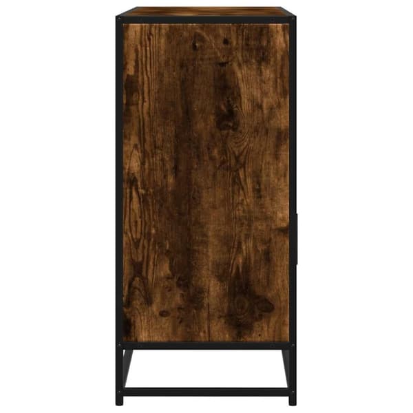 vidaXL Skjenk røkt eik 100x35x76 cm konstruert tre