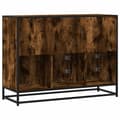 Miniatyrbilde 7 av 11: vidaXL Skjenk røkt eik 100x35x76 cm konstruert tre