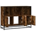Miniatyrbilde 8 av 11: vidaXL Skjenk røkt eik 100x35x76 cm konstruert tre