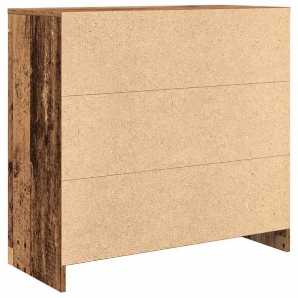 vidaXL Skänk med låda gammalt trä 80x34x76 cm konstruerat trä