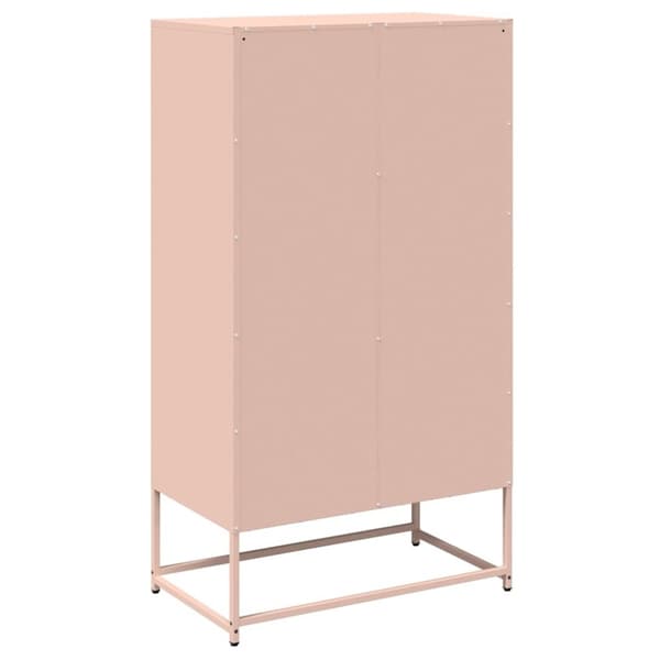 vidaXL Highboard rosa 68x39x123 cm stål