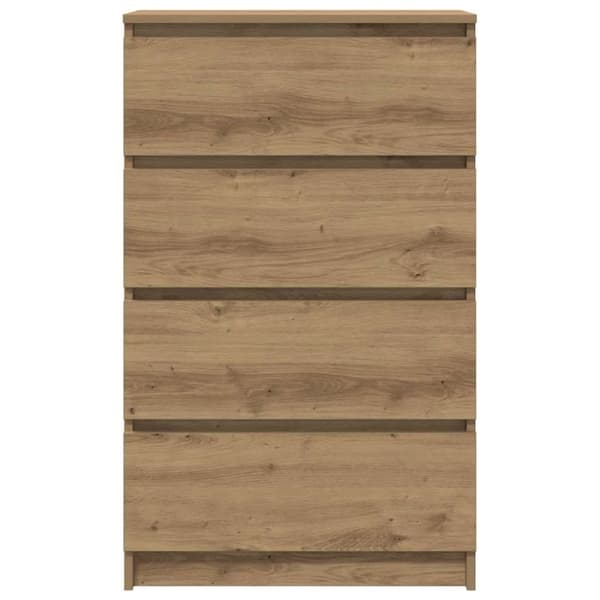 vidaXL Skjenk artisan eik 60x35x98,5 cm konstruert tre