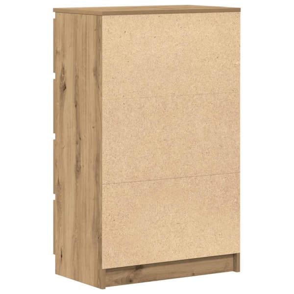 vidaXL Skjenk artisan eik 60x35x98,5 cm konstruert tre