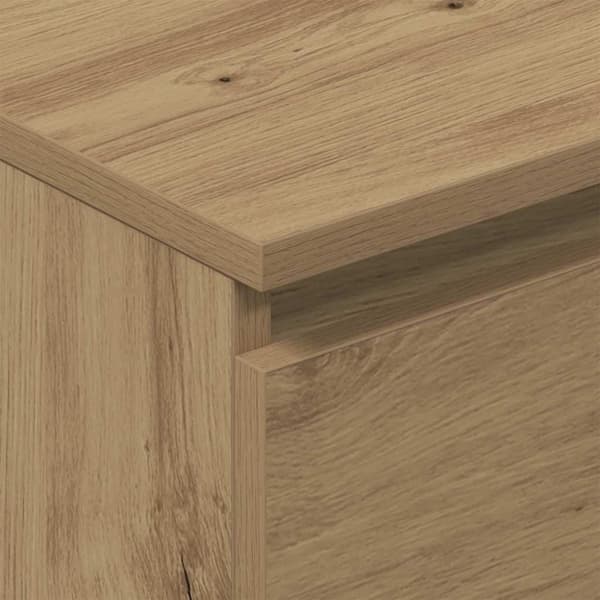 vidaXL Skjenk artisan eik 60x35x98,5 cm konstruert tre