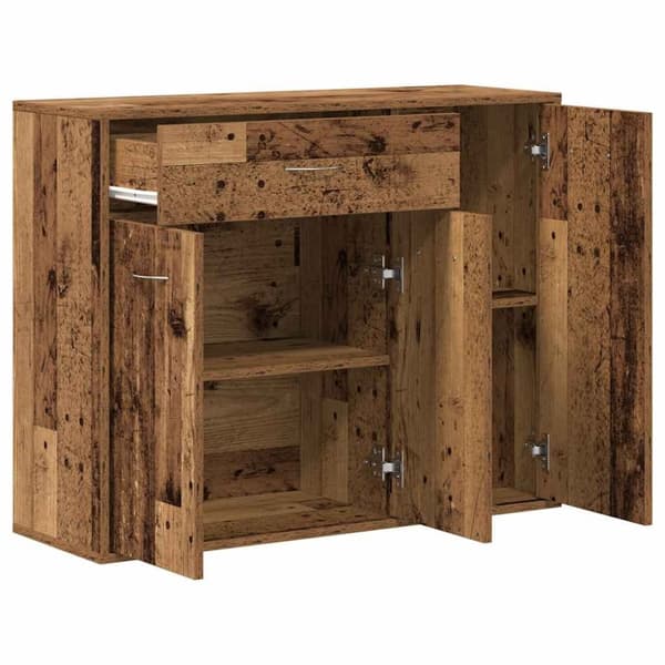 vidaXL Skjenk gammelt tre 88x30x70 cm konstruert tre
