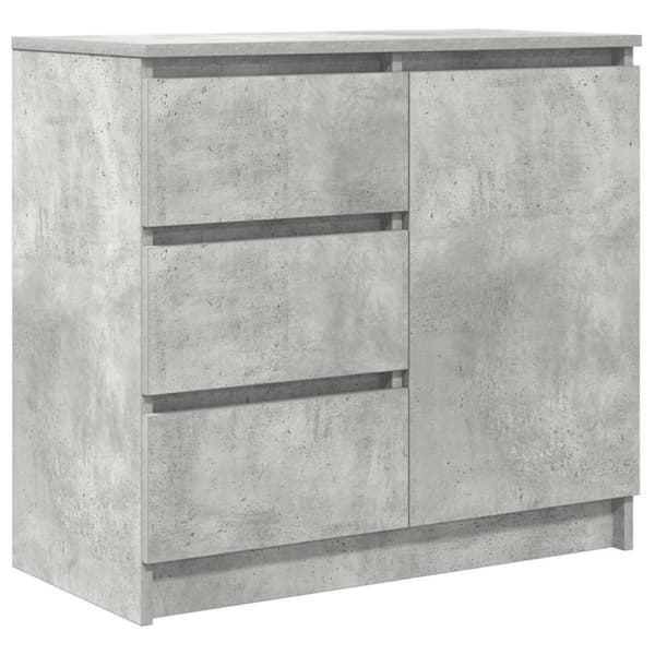 vidaXL Senkki laatikolla betoninharmaa 71x35x65 cm tekninen puu