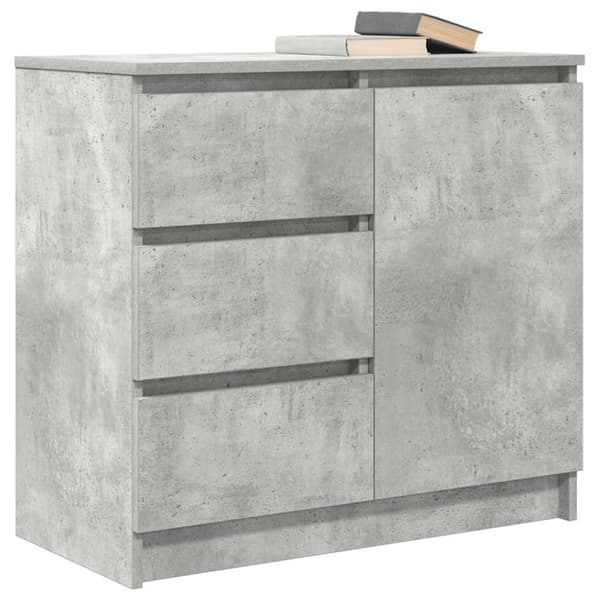 vidaXL Senkki laatikolla betoninharmaa 71x35x65 cm tekninen puu