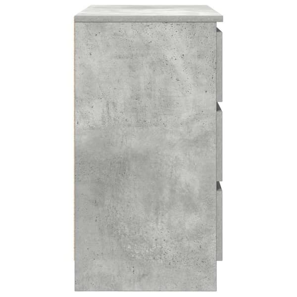 vidaXL Senkki laatikolla betoninharmaa 71x35x65 cm tekninen puu
