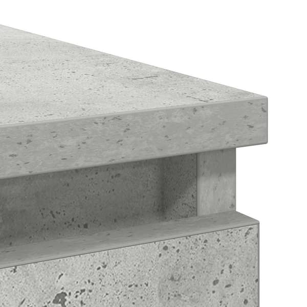 vidaXL Senkki laatikolla betoninharmaa 71x35x65 cm tekninen puu