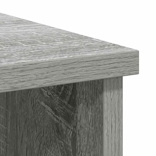 vidaXL skænk med skuffe 101x35x76 cm konstrueret træ grå sonoma-eg
