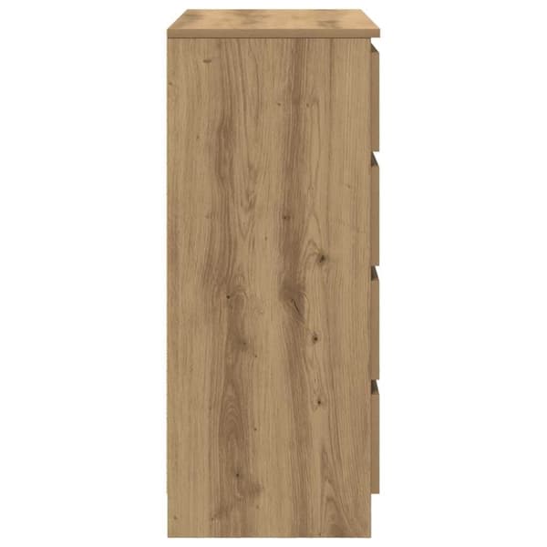 vidaXL Senkki laatikoilla artisaanitammi 71x35x84 cm tekninen puu