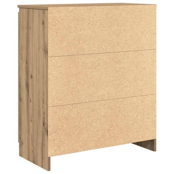 vidaXL Senkki laatikoilla artisaanitammi 71x35x84 cm tekninen puu