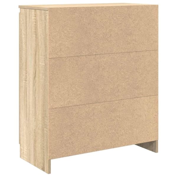 vidaXL skænk med skuffe 71x35x84 cm konstrueret træ sonoma-eg