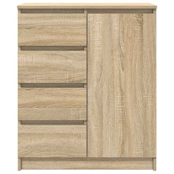 vidaXL Skänk med lådor sonoma ek 71x35x84 cm konstruerat trä