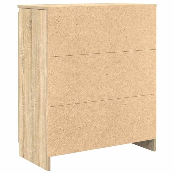 vidaXL Skänk med lådor sonoma ek 71x35x84 cm konstruerat trä