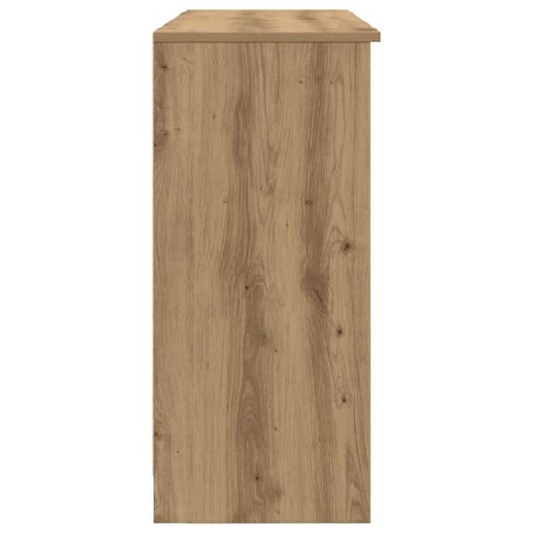 vidaXL Skjenk med 6 skuffer artisan eik 101x35x76 cm konstruert tre