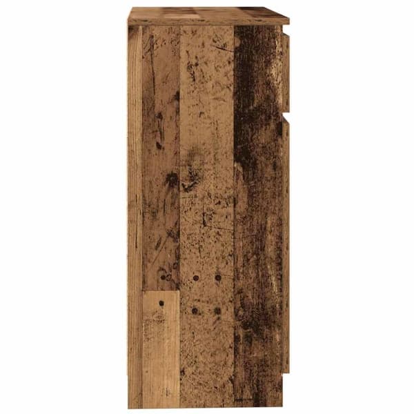 vidaXL Skjenk med skuff gammelt tre 71x35x84 cm konstruert tre