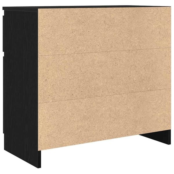 vidaXL Senkki laatikolla musta tammi 71x35x65 cm tekninen puu