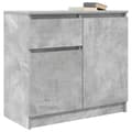 Pikkukuva 5 / 11: vidaXL Senkki laatikolla betoninharmaa 71x35x65 cm tekninen puu