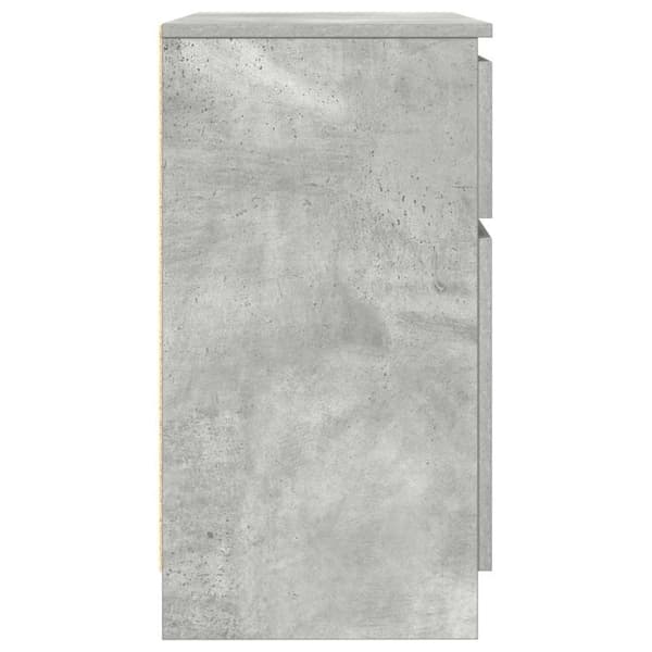 vidaXL Senkki laatikolla betoninharmaa 71x35x65 cm tekninen puu