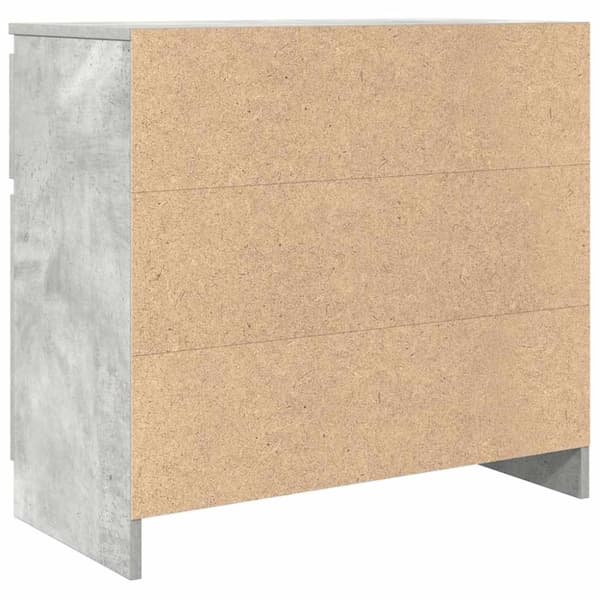 vidaXL Senkki laatikolla betoninharmaa 71x35x65 cm tekninen puu