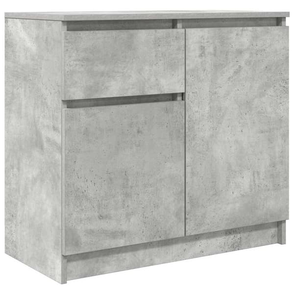 vidaXL Senkki laatikolla betoninharmaa 71x35x65 cm tekninen puu