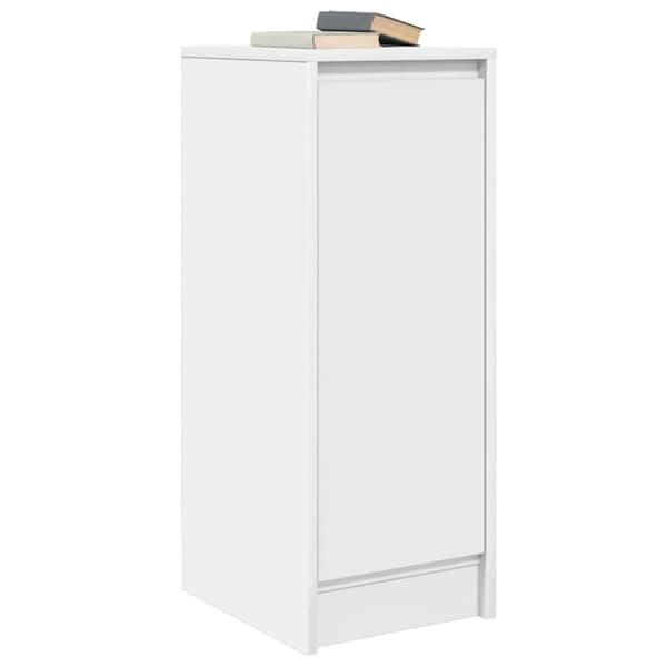 vidaXL skænk 29,5x34x76 cm konstrueret træ hvid