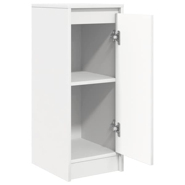vidaXL skænk 29,5x34x76 cm konstrueret træ hvid