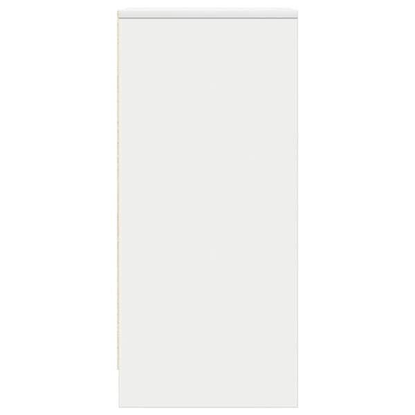 vidaXL skænk 29,5x34x76 cm konstrueret træ hvid