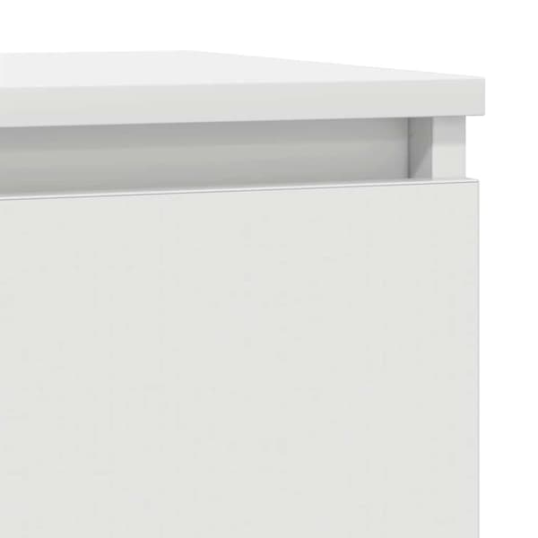 vidaXL skænk 29,5x34x76 cm konstrueret træ hvid