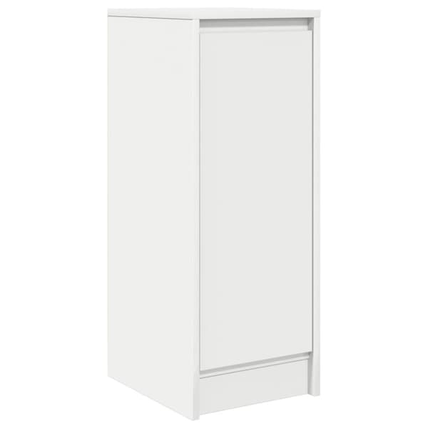 vidaXL skænk 29,5x34x76 cm konstrueret træ hvid