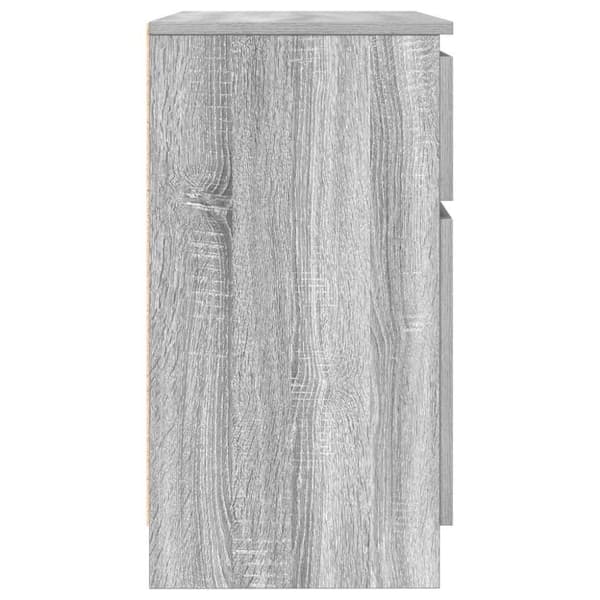 vidaXL Senkki laatikolla harmaa sonoma 71x35x65 cm tekninen puu