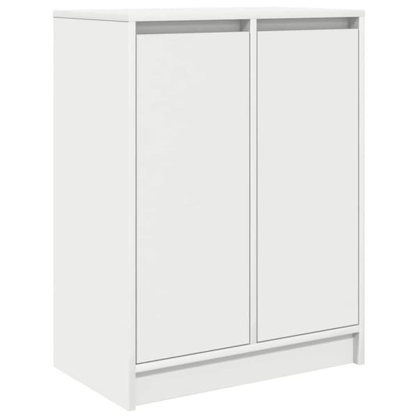 vidaXL skænk 57x34x76 cm konstrueret træ hvid