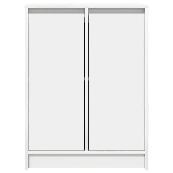 vidaXL skænk 57x34x76 cm konstrueret træ hvid