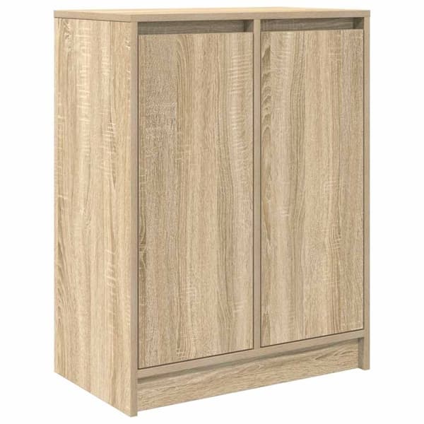 vidaXL skænk 57x34x76 cm konstrueret træ røget egetræsfarve