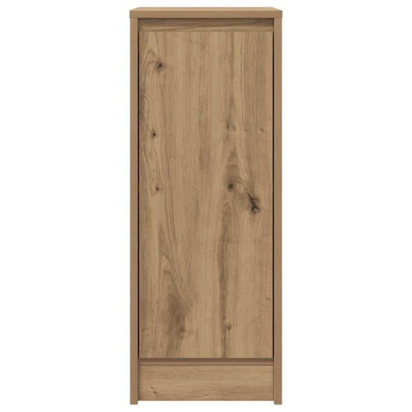 vidaXL skænk 29,5x34x76 cm konstrueret træ kunsteg