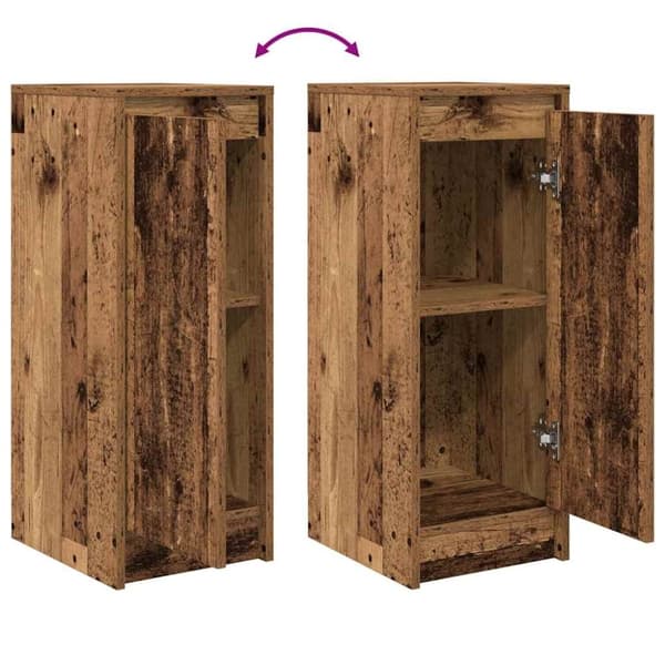 vidaXL Senkki vanhaa puuta 29,5x34x76 cm tekninen puu