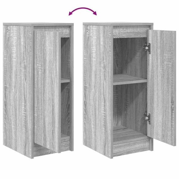 vidaXL Senkki harmaa Sonoma 29,5x34x76 cm tekninen puu