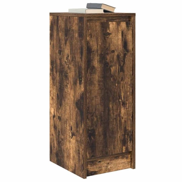 vidaXL skænk 29,5x34x76 cm konstrueret træ røget egetræsfarve
