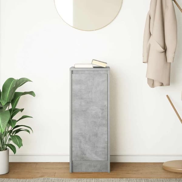 vidaXL skænk 29,5x34x76 cm konstrueret træ betongrå