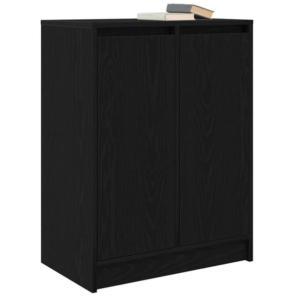 vidaXL Senkki musta tammi 57x34x76 cm tekninen puu