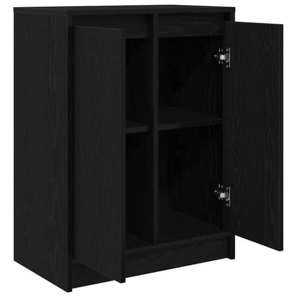 vidaXL Senkki musta tammi 57x34x76 cm tekninen puu