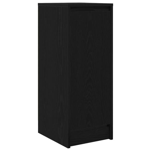 vidaXL Skjenk svart eik 29,5x34x76 cm konstruert tre